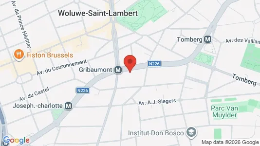 Apartments for rent i Brussels Sint-Lambrechts-Woluwe - kort over placeringen