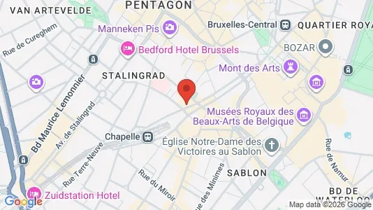 Apartments for rent i Stad Brussel - kort over placeringen