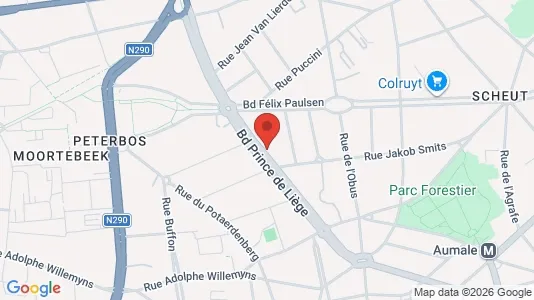 Apartments for rent i Brussels Anderlecht - kort over placeringen
