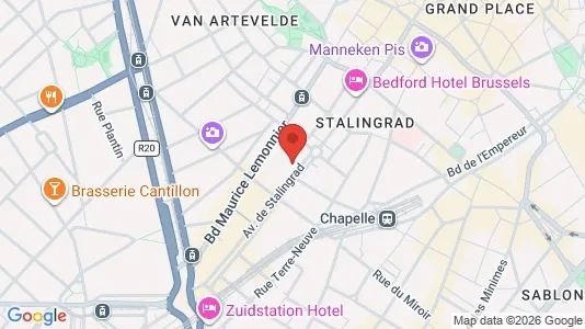 Apartments for rent i Stad Brussel - kort over placeringen