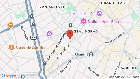 Apartments for rent i Stad Brussel - kort over placeringen