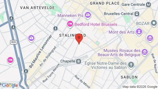 Apartments for rent i Stad Brussel - kort over placeringen