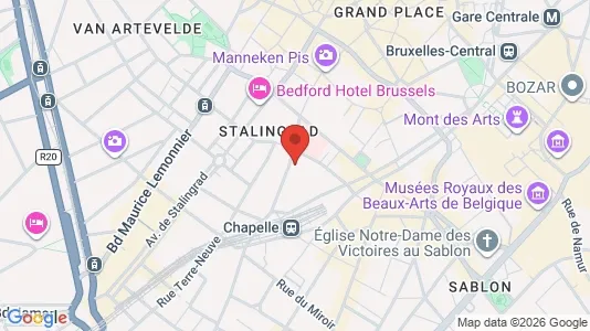 Apartments for rent i Stad Brussel - kort over placeringen