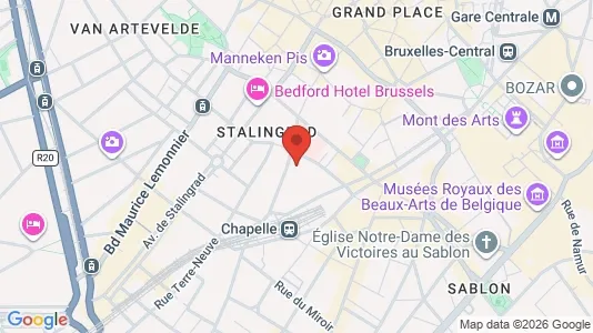 Apartments for rent i Stad Brussel - kort over placeringen