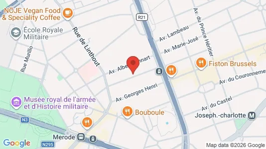 Apartments for rent i Brussels Sint-Lambrechts-Woluwe - kort over placeringen