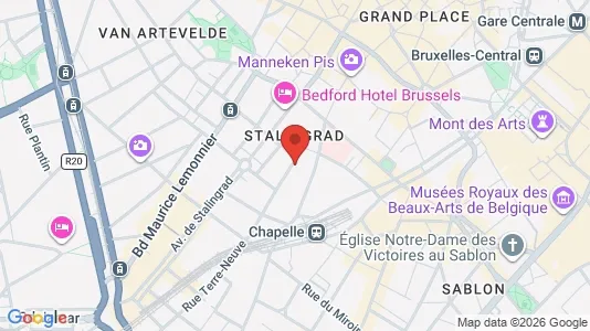 Apartments for rent i Stad Brussel - kort over placeringen