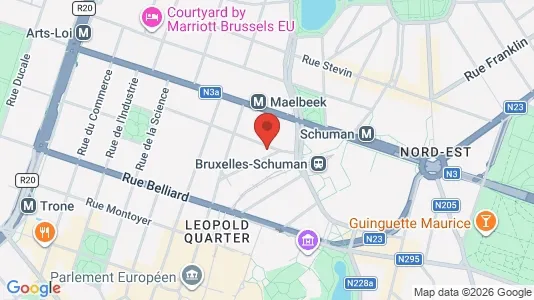Apartments for rent i Brussels Etterbeek - kort over placeringen