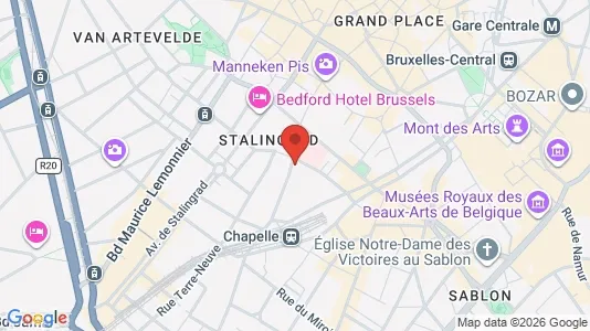 Apartments for rent i Stad Brussel - kort over placeringen