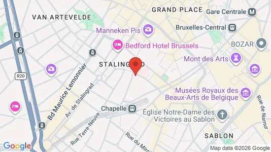Apartments for rent i Stad Brussel - kort over placeringen