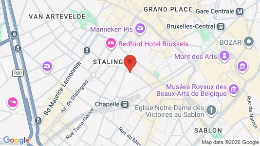 Apartments for rent i Stad Brussel - kort over placeringen