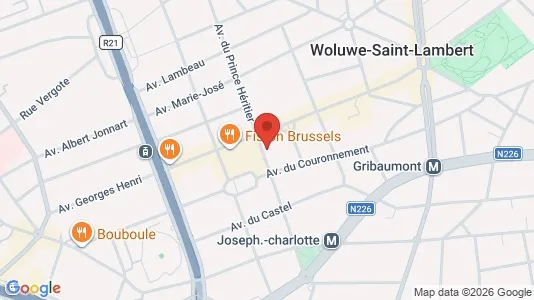 Apartments for rent i Brussels Sint-Lambrechts-Woluwe - kort over placeringen