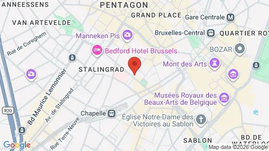 Apartments for rent i Stad Brussel - kort over placeringen
