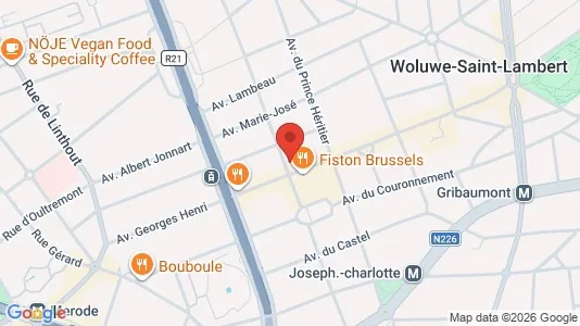 Apartments for rent i Brussels Sint-Lambrechts-Woluwe - kort over placeringen