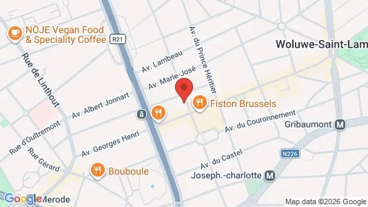 Apartments for rent i Brussels Sint-Lambrechts-Woluwe - kort over placeringen