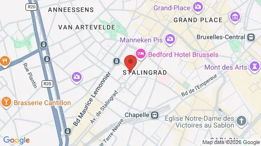Apartments for rent i Stad Brussel - kort over placeringen