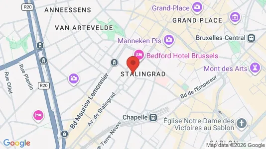 Apartments for rent i Stad Brussel - kort over placeringen