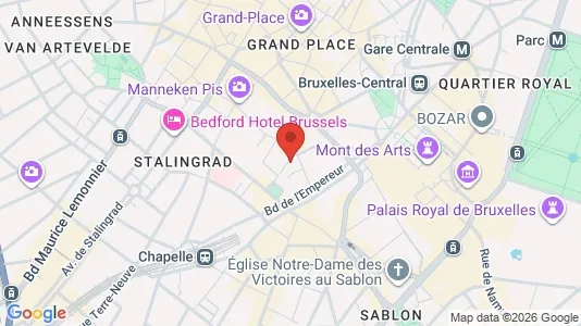 Apartments for rent i Stad Brussel - kort over placeringen