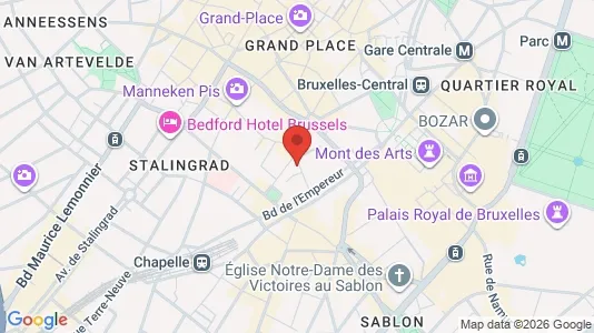 Apartments for rent i Stad Brussel - kort over placeringen