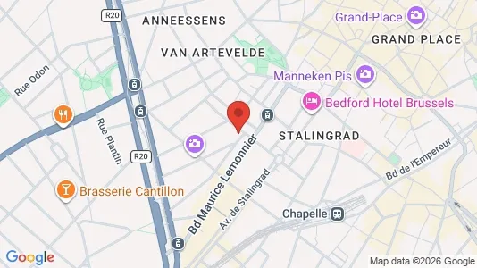Apartments for rent i Stad Brussel - kort over placeringen