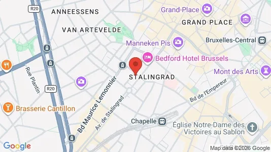 Apartments for rent i Stad Brussel - kort over placeringen