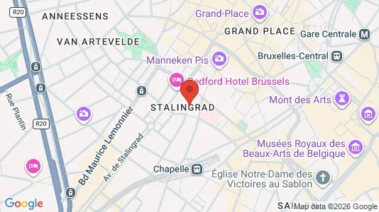 Apartments for rent i Stad Brussel - kort over placeringen