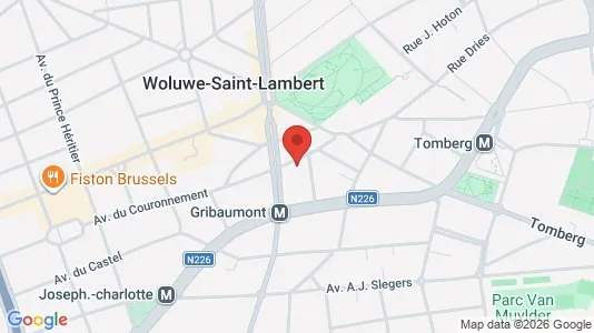 Apartments for rent i Brussels Sint-Lambrechts-Woluwe - kort over placeringen