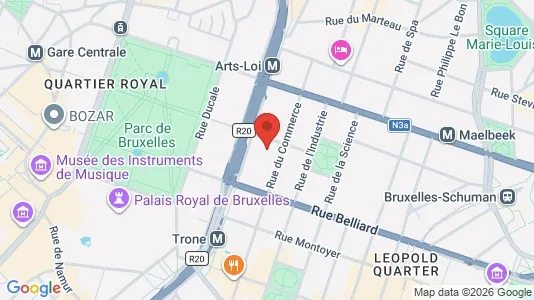 Apartments for rent i Brussels Etterbeek - kort over placeringen