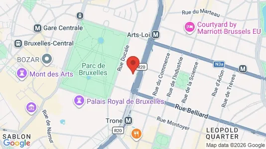 Apartments for rent i Stad Brussel - kort over placeringen