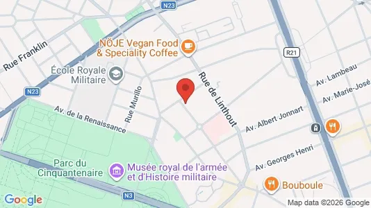 Apartments for rent i Brussels Etterbeek - kort over placeringen