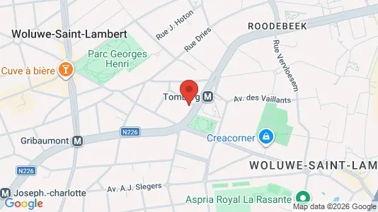 Apartments for rent i Brussels Sint-Lambrechts-Woluwe - kort over placeringen