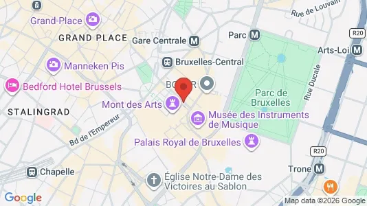 Apartments for rent i Stad Brussel - kort over placeringen