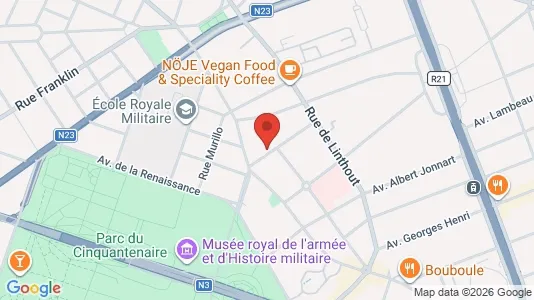 Apartments for rent i Brussels Etterbeek - kort over placeringen
