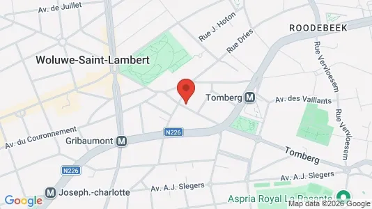 Apartments for rent i Brussels Sint-Lambrechts-Woluwe - kort over placeringen