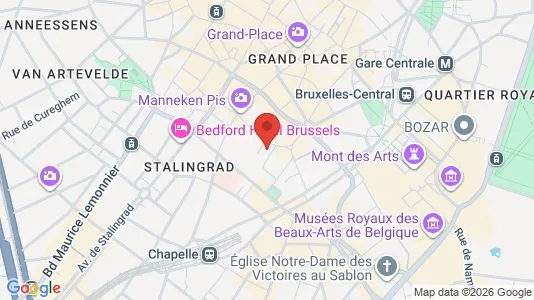 Apartments for rent i Stad Brussel - kort over placeringen