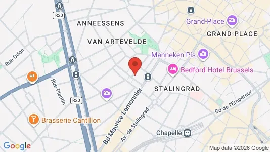 Apartments for rent i Stad Brussel - kort over placeringen
