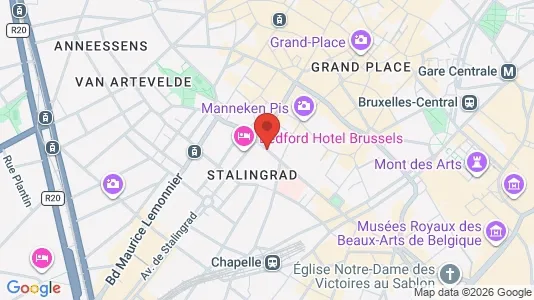 Apartments for rent i Stad Brussel - kort over placeringen