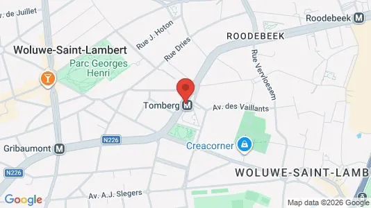 Apartments for rent i Brussels Sint-Lambrechts-Woluwe - kort over placeringen