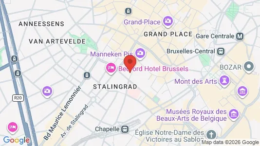 Apartments for rent i Stad Brussel - kort over placeringen