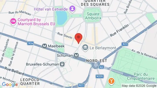Apartments for rent i Stad Brussel - kort over placeringen