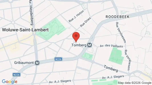 Apartments for rent i Brussels Sint-Lambrechts-Woluwe - kort over placeringen