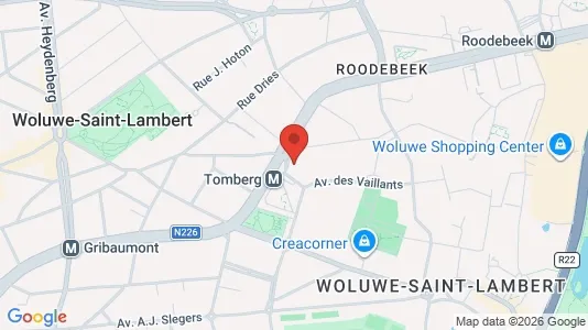 Apartments for rent i Brussels Sint-Lambrechts-Woluwe - kort over placeringen