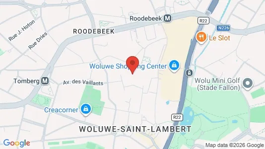 Apartments for rent i Brussels Sint-Lambrechts-Woluwe - kort over placeringen