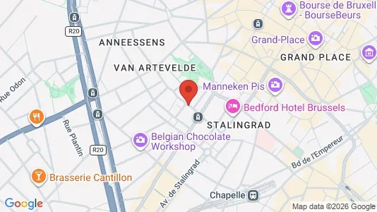Apartments for rent i Stad Brussel - kort over placeringen