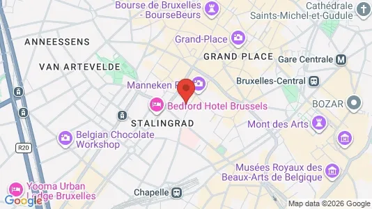 Apartments for rent i Stad Brussel - kort over placeringen