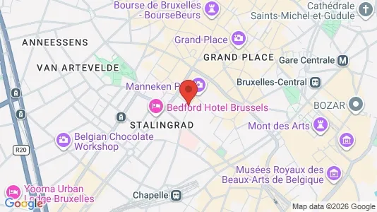 Apartments for rent i Stad Brussel - kort over placeringen