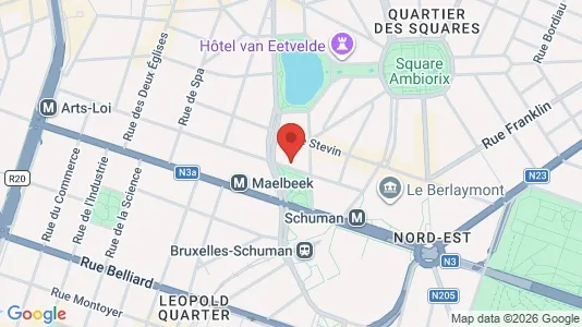 Apartments for rent i Stad Brussel - kort over placeringen