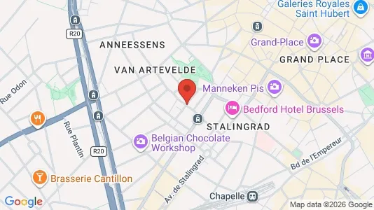 Apartments for rent i Stad Brussel - kort over placeringen