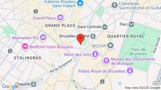 Apartments for rent i Stad Brussel - kort over placeringen