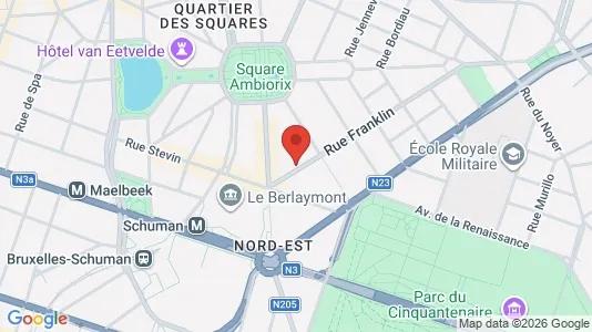 Apartments for rent i Stad Brussel - kort over placeringen