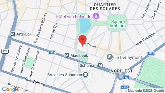 Apartments for rent i Stad Brussel - kort over placeringen